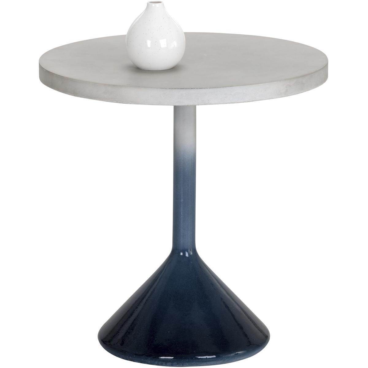 SUNPAN 105761 Laszilo 20 X 19.75 inch Light Grey / Blue Outdoor End Table